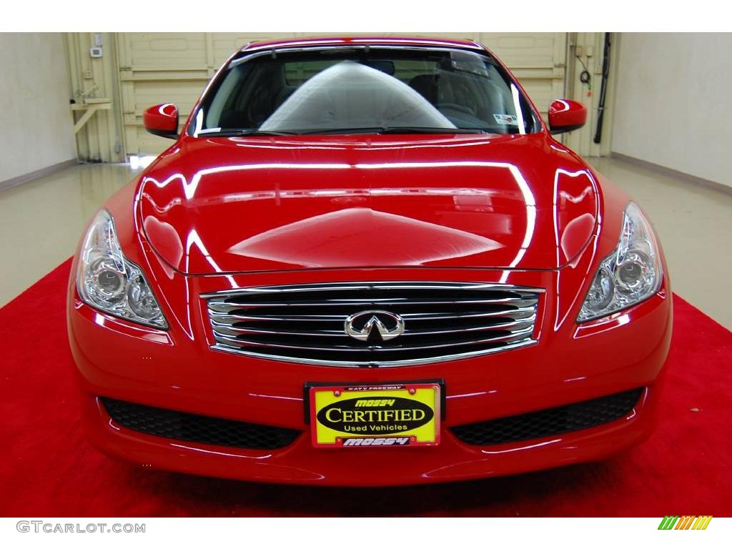 2008 G 37 Coupe - Vibrant Red / Stone photo #13