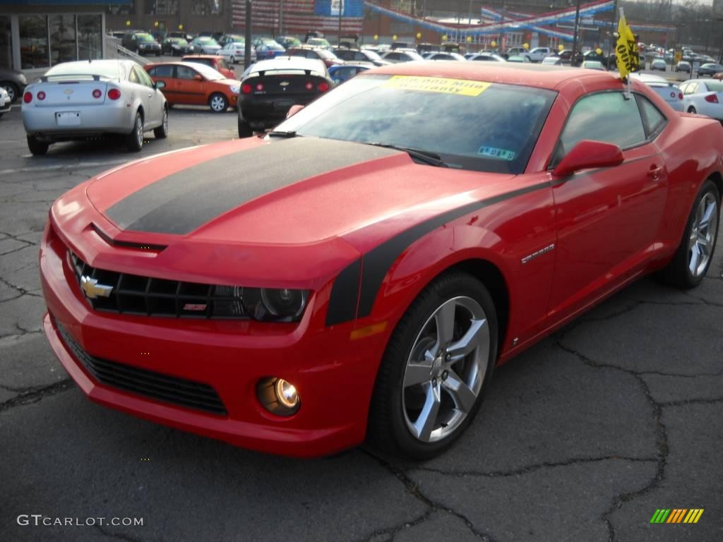 2010 Camaro SS/RS Coupe - Victory Red / Black photo #16