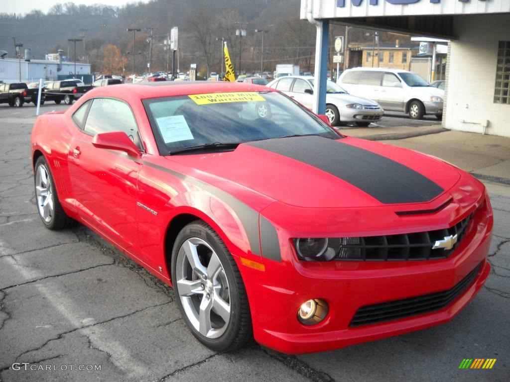 2010 Camaro SS/RS Coupe - Victory Red / Black photo #18