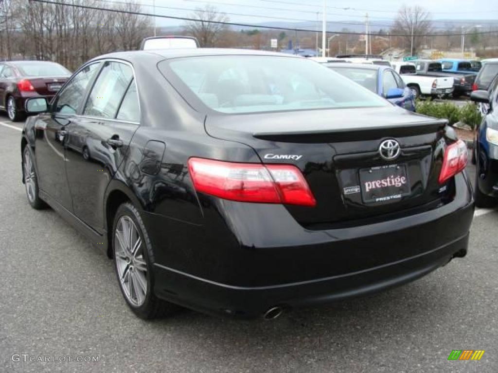 2007 Camry SE V6 - Black / Ash photo #4