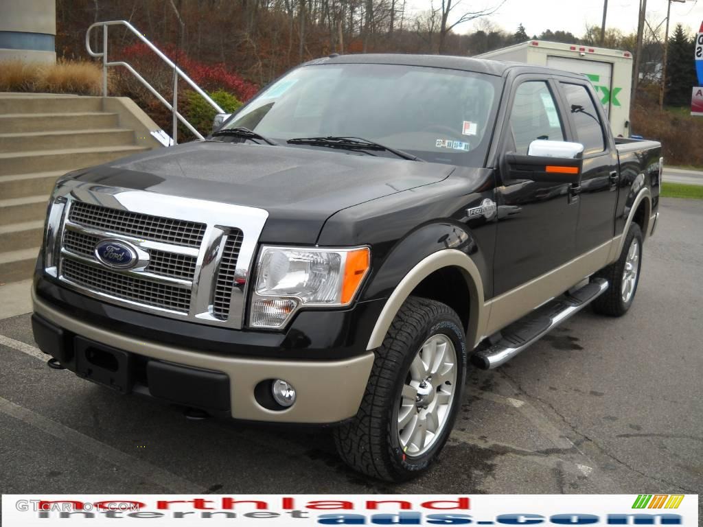 2010 F150 King Ranch SuperCrew 4x4 - Tuxedo Black / Chapparal Leather photo #2