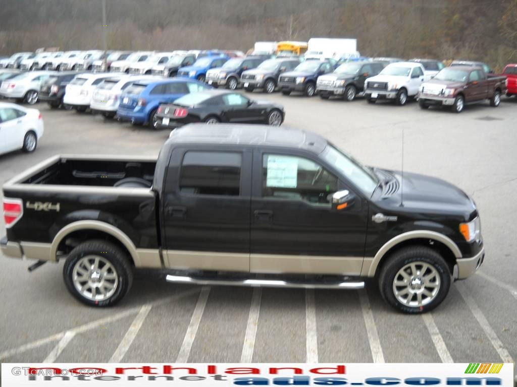 2010 F150 King Ranch SuperCrew 4x4 - Tuxedo Black / Chapparal Leather photo #5