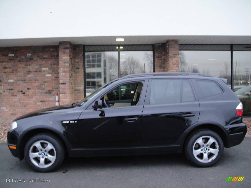 2007 X3 3.0si - Jet Black / Black photo #3