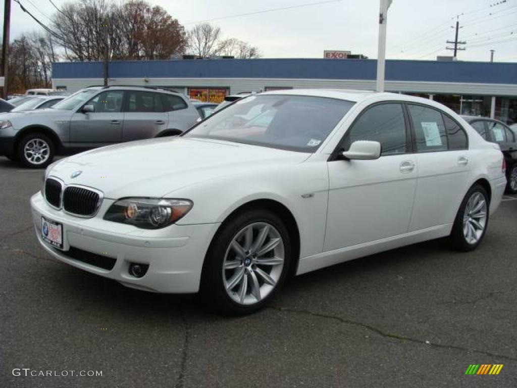 2007 7 Series 750i Sedan - Alpine White / Black photo #4