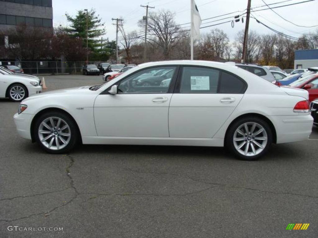 2007 7 Series 750i Sedan - Alpine White / Black photo #5