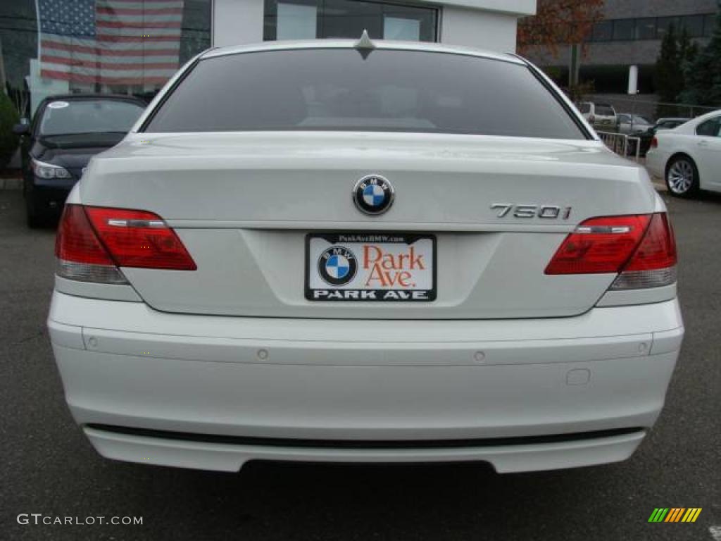 2007 7 Series 750i Sedan - Alpine White / Black photo #7