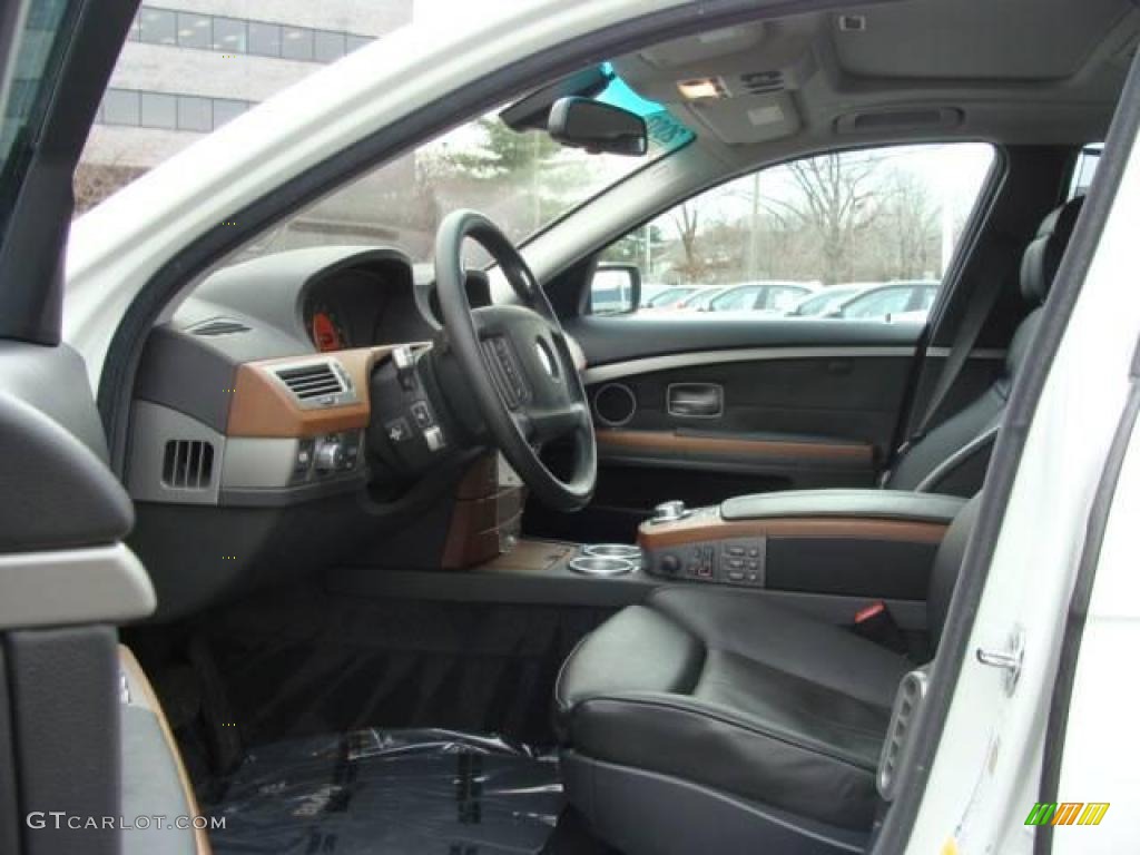 2007 7 Series 750i Sedan - Alpine White / Black photo #10