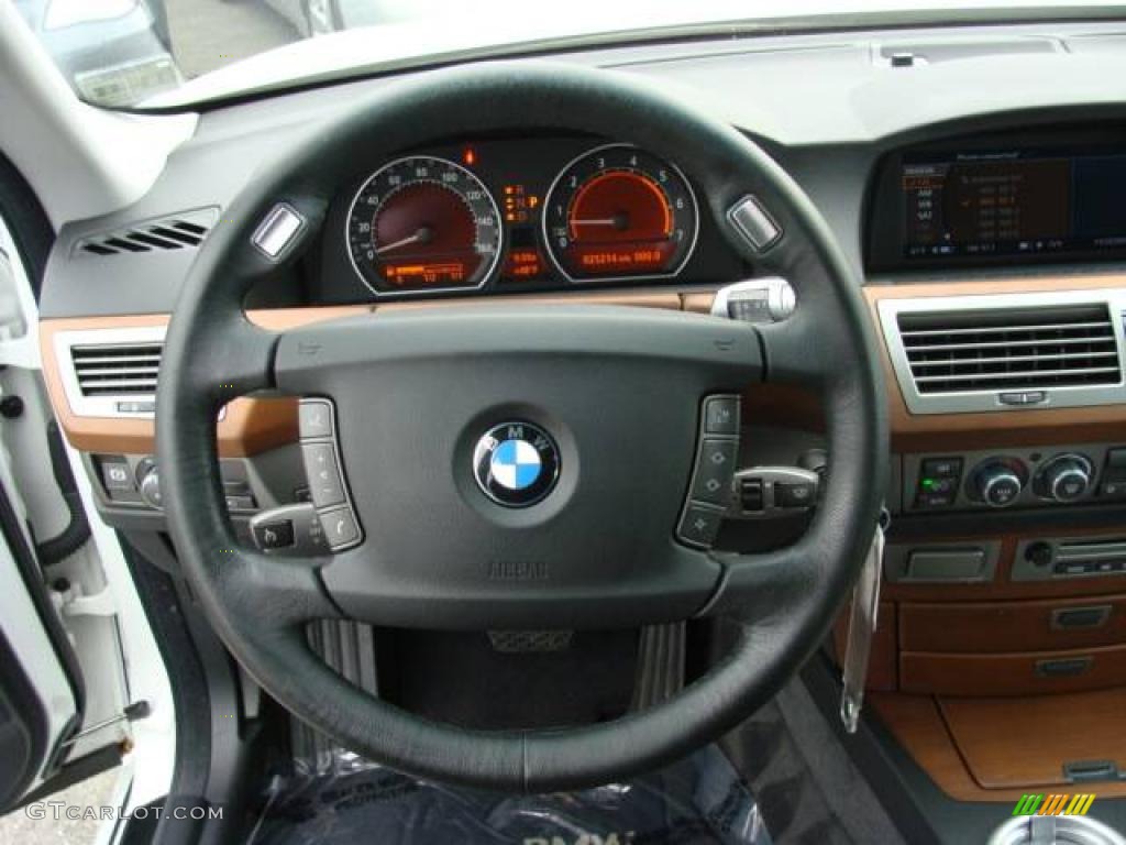 2007 7 Series 750i Sedan - Alpine White / Black photo #13