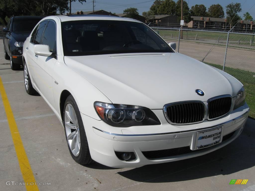 2007 7 Series 750i Sedan - Alpine White / Beige photo #4