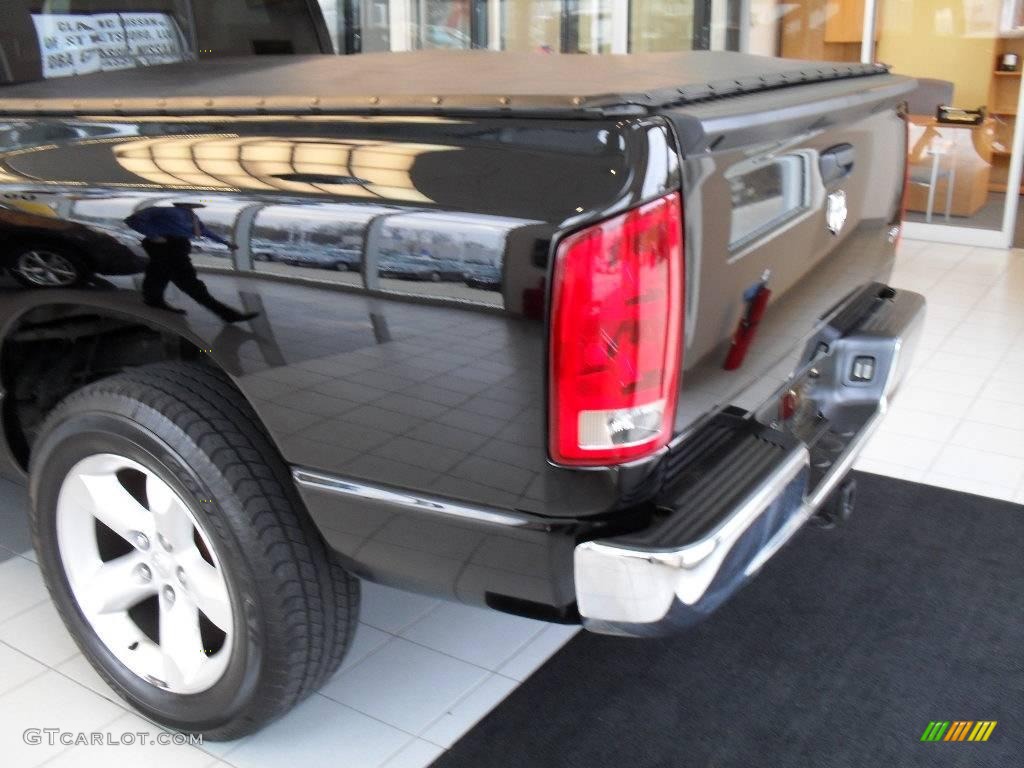 2006 Ram 1500 Big Horn Edition Quad Cab - Brilliant Black Crystal Pearl / Medium Slate Gray photo #9