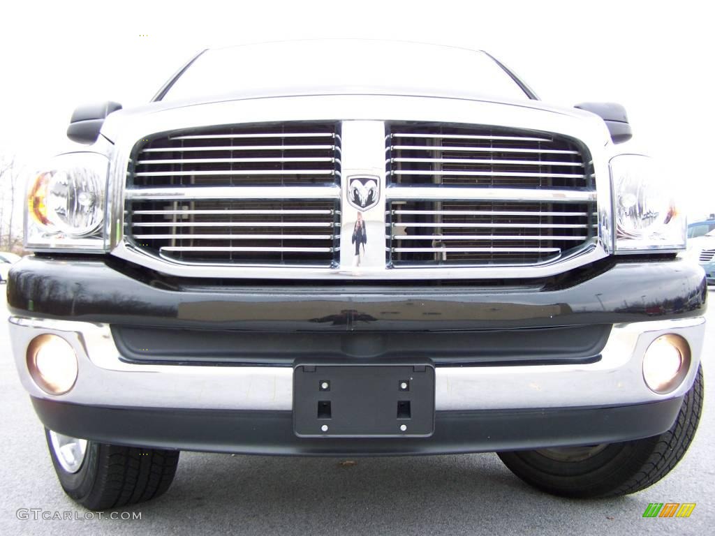 2008 Ram 1500 Big Horn Edition Quad Cab 4x4 - Brilliant Black Crystal Pearl / Medium Slate Gray photo #3