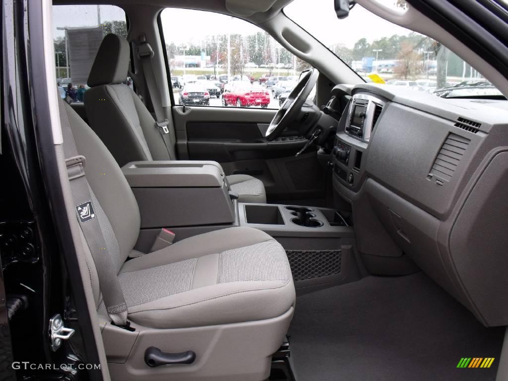 2008 Ram 1500 Big Horn Edition Quad Cab - Brilliant Black Crystal Pearl / Medium Slate Gray photo #22