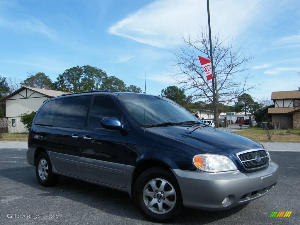 2004 Sedona EX - Imperial Blue / Gray photo #7