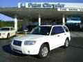 2008 Aspen White Subaru Forester 2.5 X  photo #1