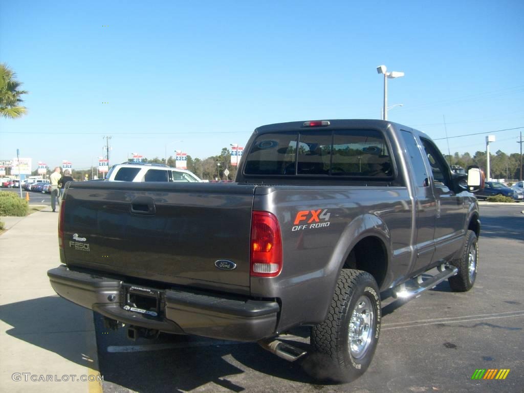 2003 F250 Super Duty FX4 SuperCab 4x4 - Dark Shadow Grey Metallic / Dark Flint Grey photo #3