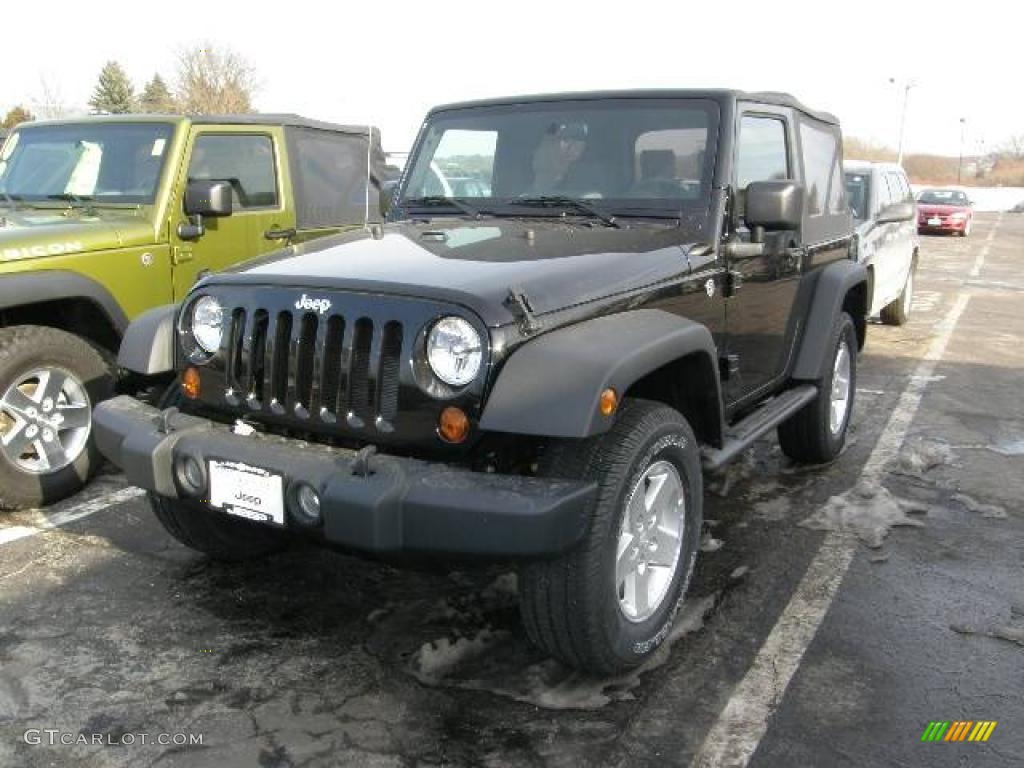 2009 Wrangler X 4x4 - Black / Dark Slate Gray/Medium Slate Gray photo #1