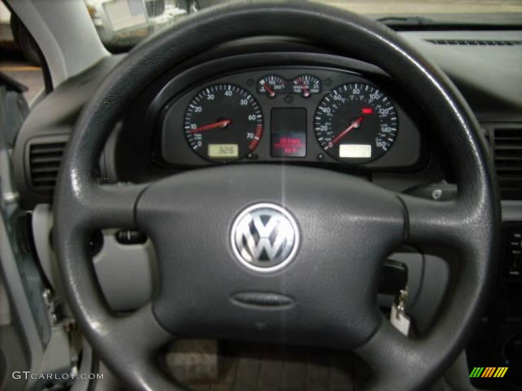 2001 Passat GLS Sedan - Satin Silver Metallic / Gray photo #13