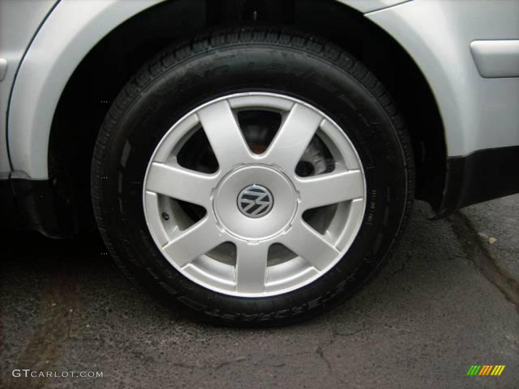2001 Passat GLS Sedan - Satin Silver Metallic / Gray photo #15