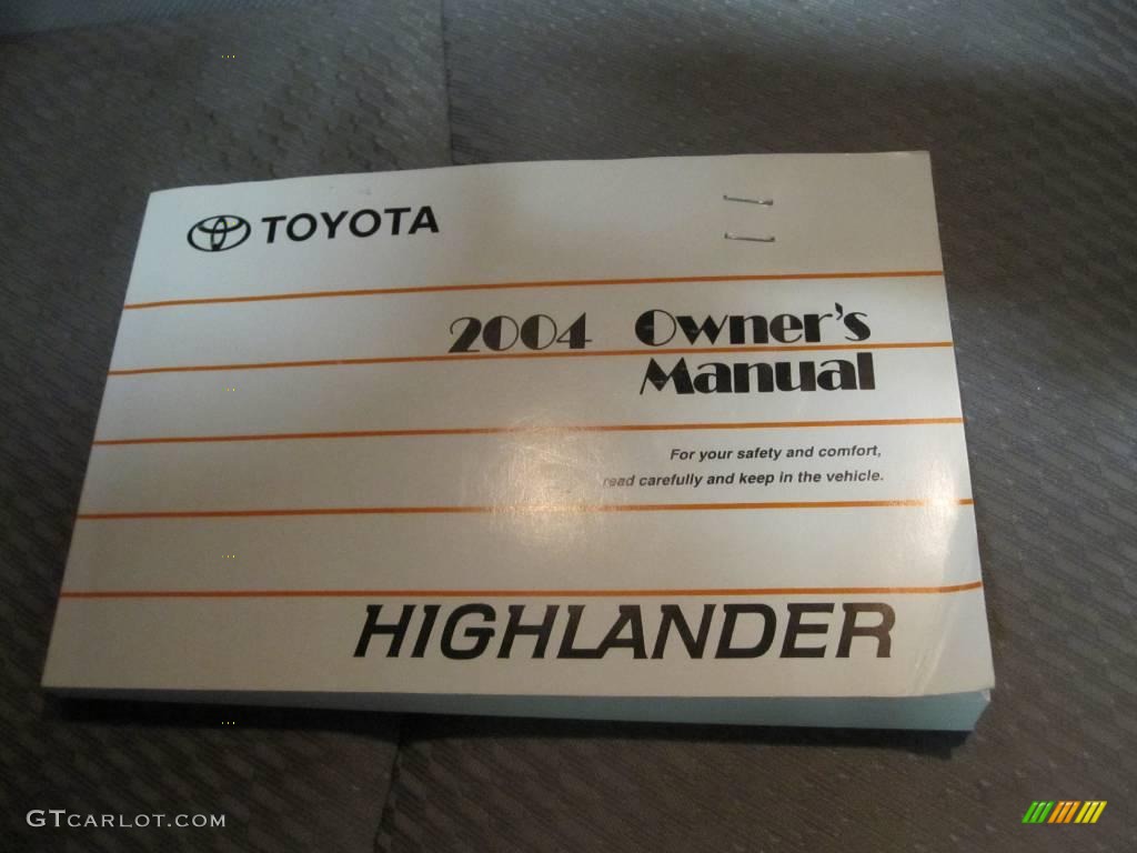 2004 Highlander 4WD - Bluestone Metallic / Ash photo #8