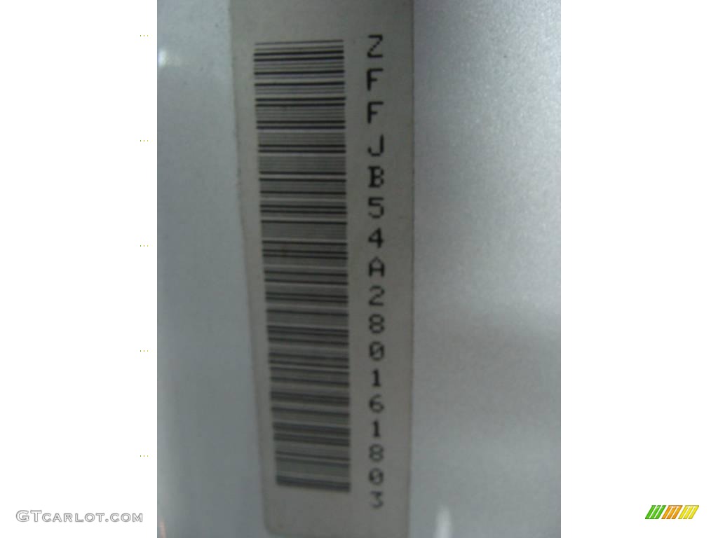 2008 Ferrari 612 Scaglietti Standard 612 Scaglietti Model Info Tag Photos