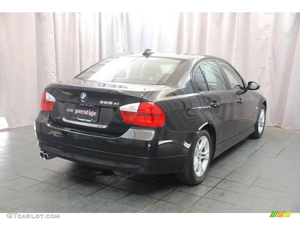 2008 3 Series 328xi Sedan - Jet Black / Terra Dakota Leather photo #2