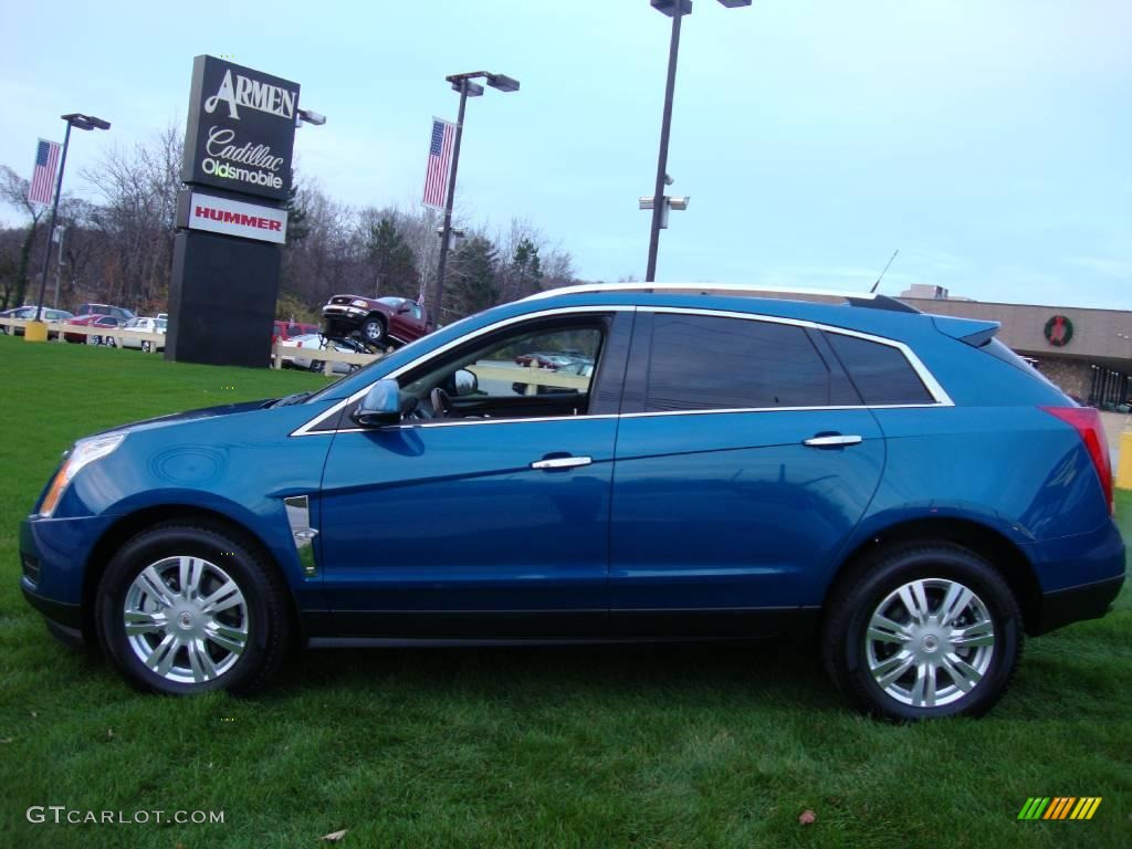 2010 SRX 4 V6 AWD - Caribbean Blue / Shale/Brownstone photo #10