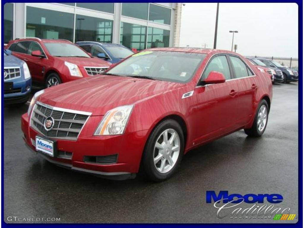 Crystal Red Cadillac CTS