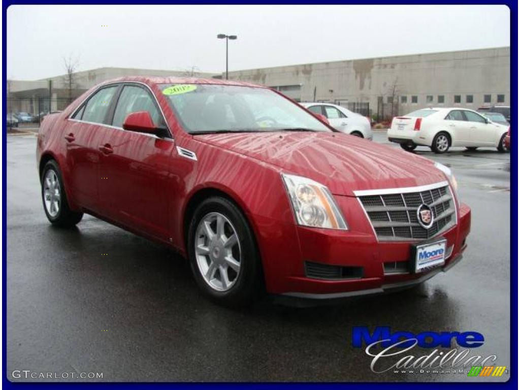 2009 CTS Sedan - Crystal Red / Cashmere/Cocoa photo #9