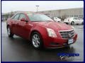 2009 Crystal Red Cadillac CTS Sedan  photo #9