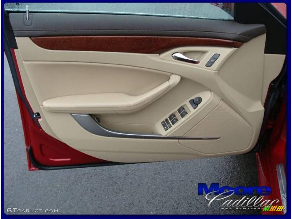 2009 CTS Sedan - Crystal Red / Cashmere/Cocoa photo #16