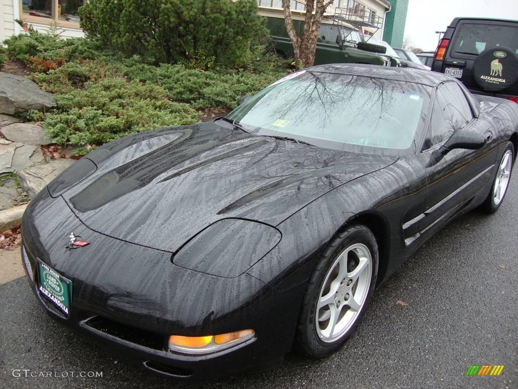 2000 Corvette Coupe - Black / Light Oak photo #1