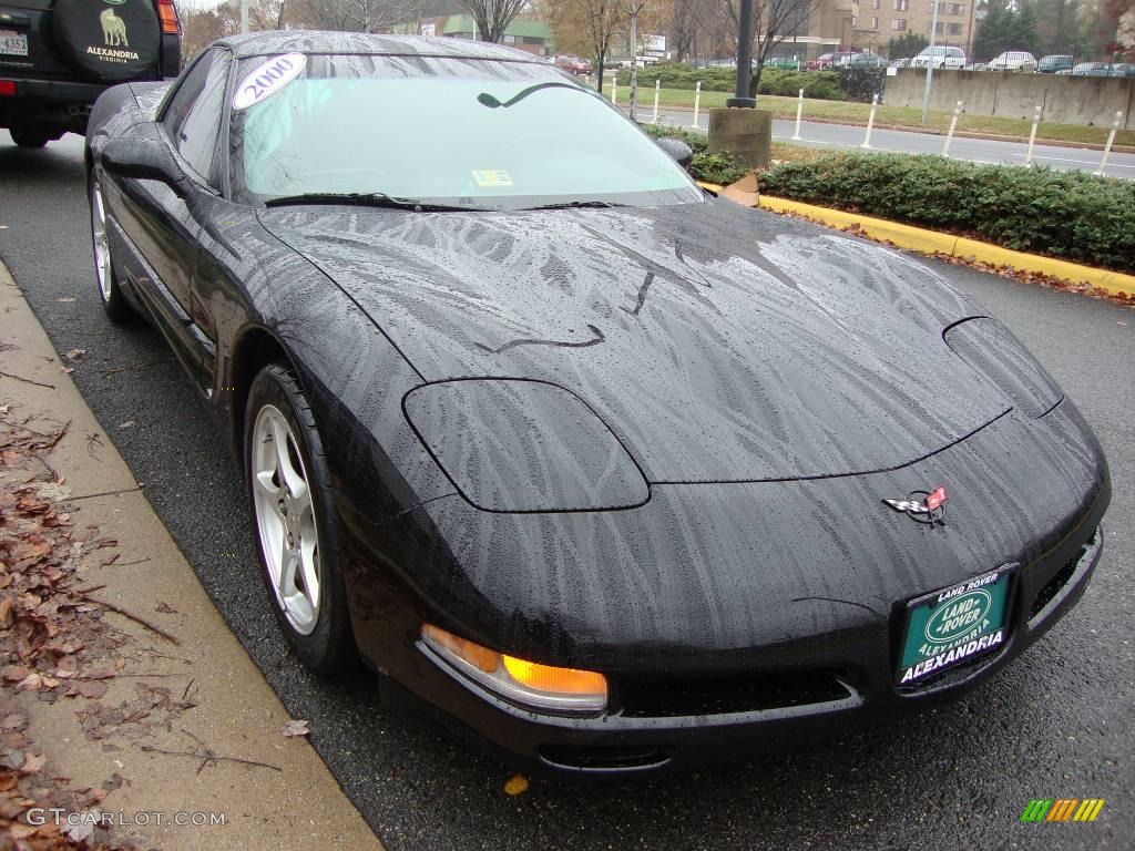 2000 Corvette Coupe - Black / Light Oak photo #5