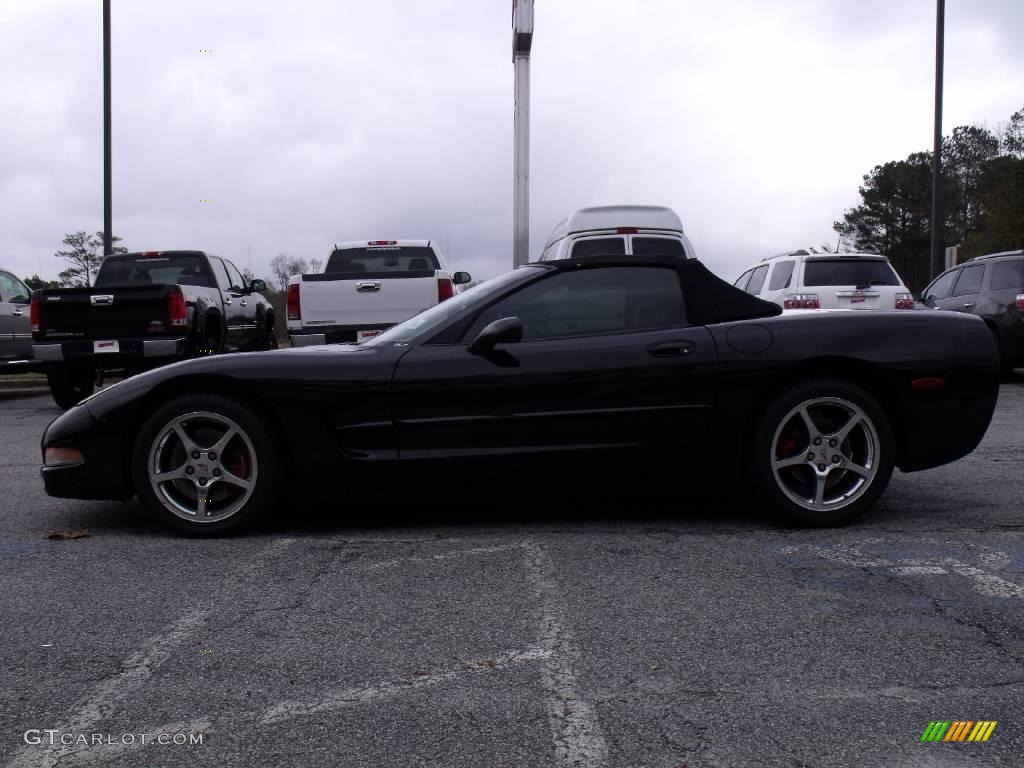 2001 Corvette Convertible - Black / Black photo #5