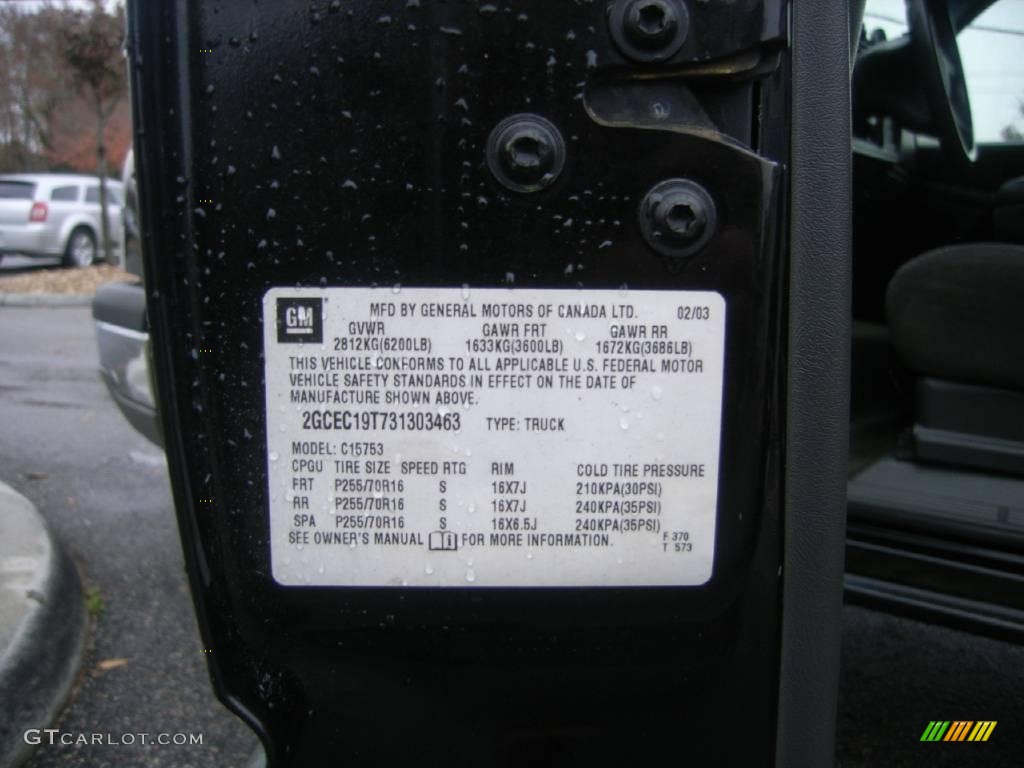 2003 Silverado 1500 LS Extended Cab - Black / Dark Charcoal photo #21