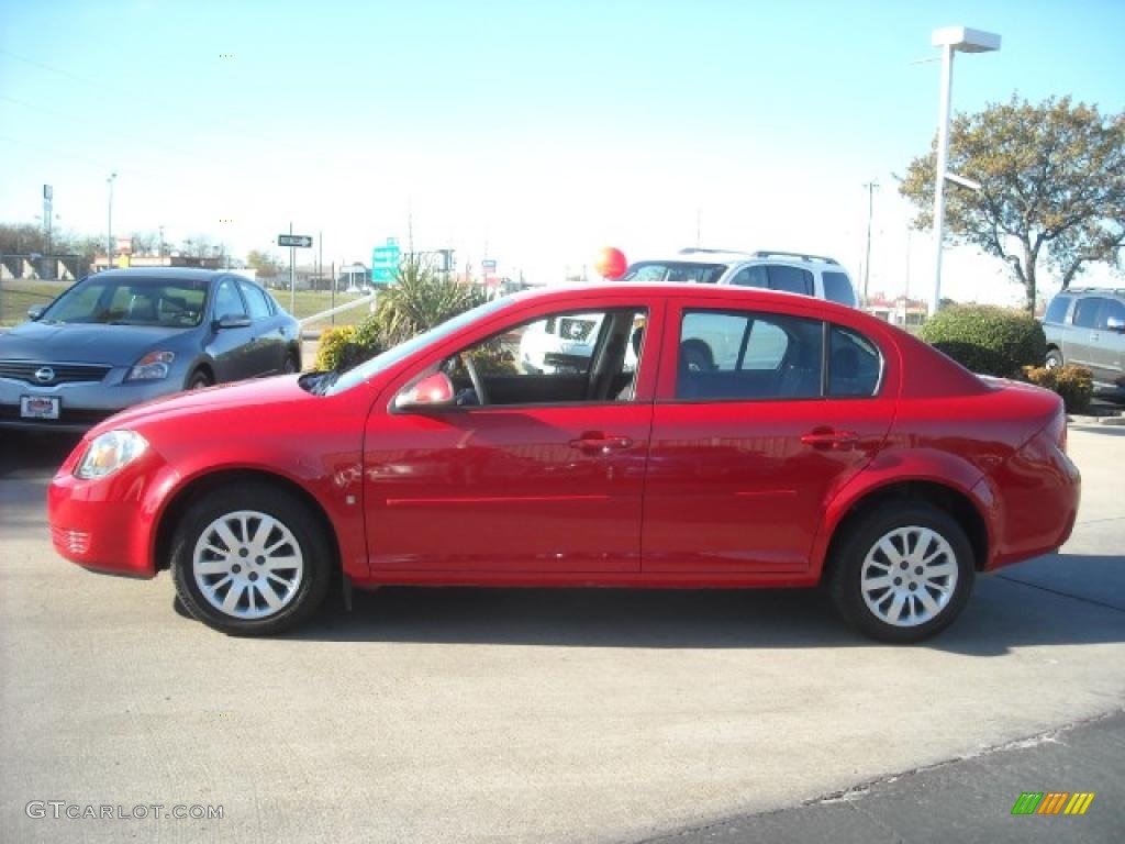 2009 Cobalt LT Sedan - Victory Red / Ebony photo #1