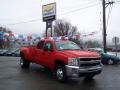 Victory Red - Silverado 3500HD LT Crew Cab 4x4 Dually Photo No. 1
