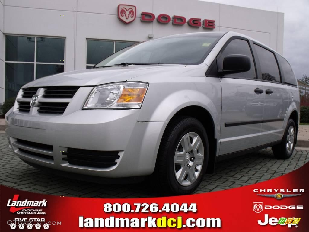 2008 Grand Caravan C/V Cargo Van - Bright Silver Metallic / Dark Slate/Light Shale photo #1