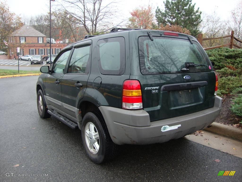 2002 Escape XLS - Dark Highland Green Metallic / Medium Graphite photo #3