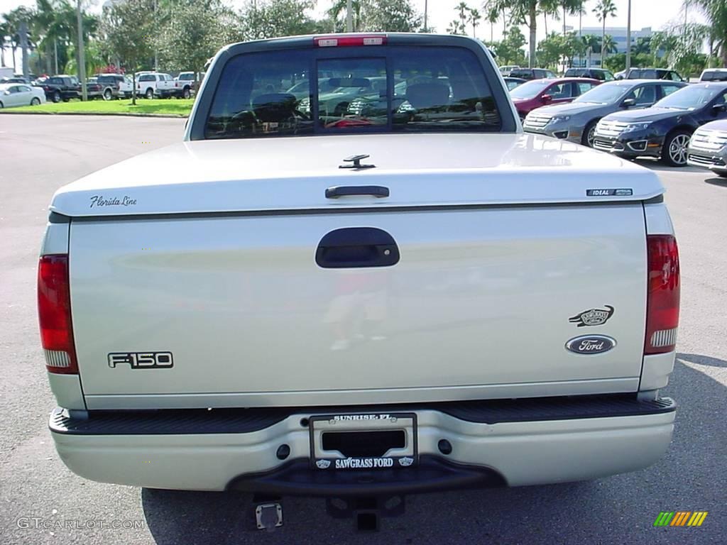 2002 F150 XLT SuperCab - Silver Metallic / Medium Graphite photo #4