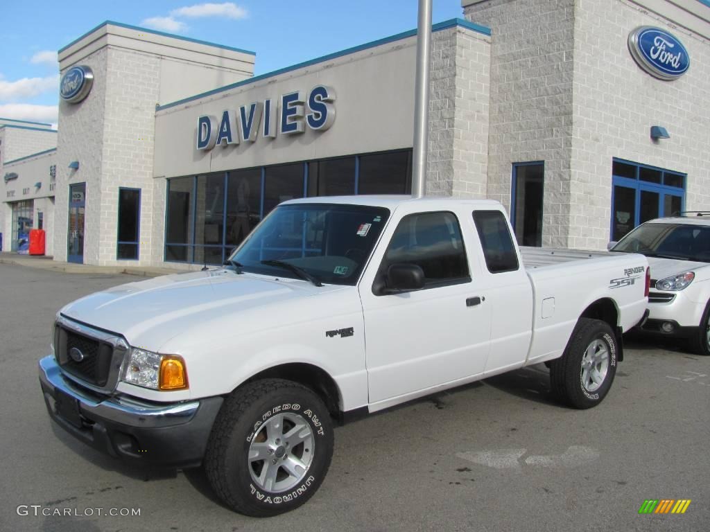 2004 Ranger XLT SST SuperCab 4x4 - Oxford White / Medium Dark Flint photo #1