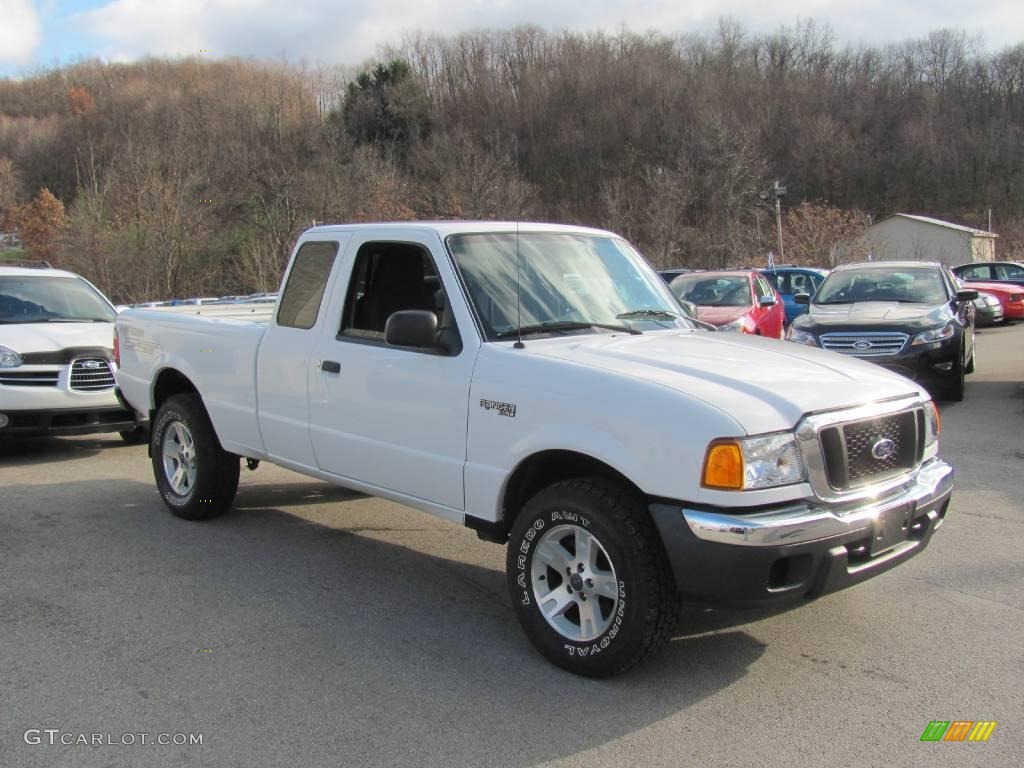 2004 Ranger XLT SST SuperCab 4x4 - Oxford White / Medium Dark Flint photo #5