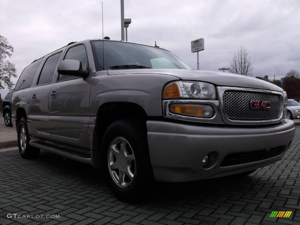 2004 Yukon XL Denali AWD - Silver Birch Metallic / Stone Gray photo #7