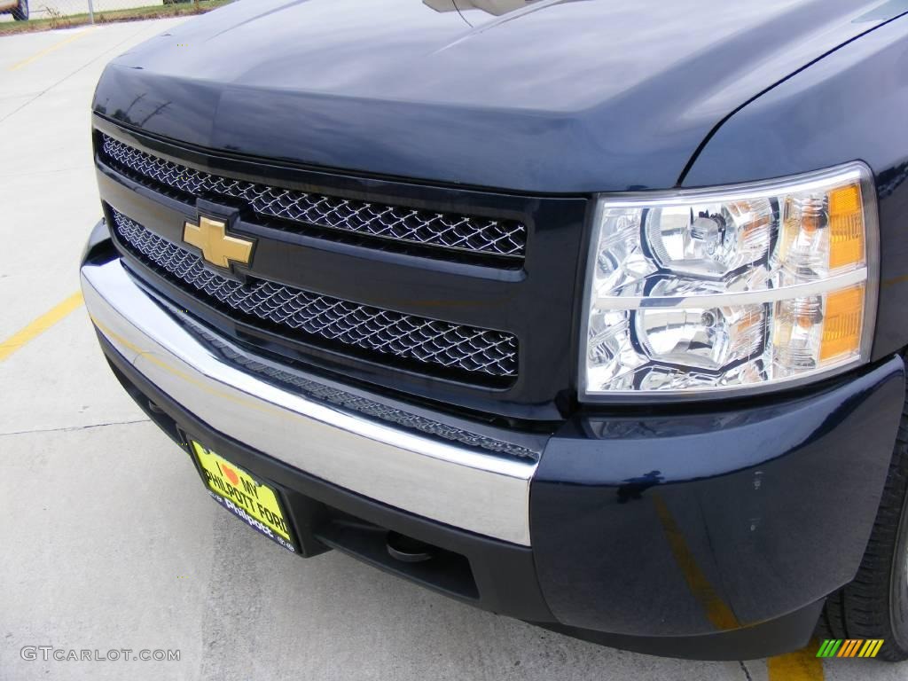 2008 Silverado 1500 LT Crew Cab - Dark Blue Metallic / Light Titanium/Ebony Accents photo #12