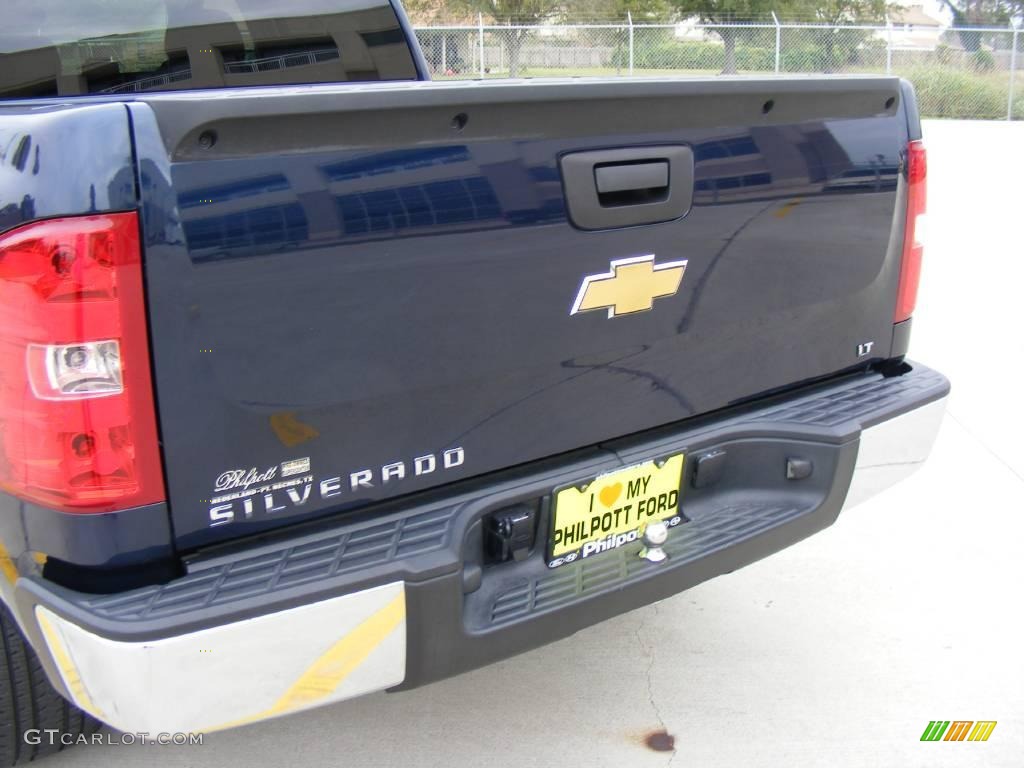 2008 Silverado 1500 LT Crew Cab - Dark Blue Metallic / Light Titanium/Ebony Accents photo #23