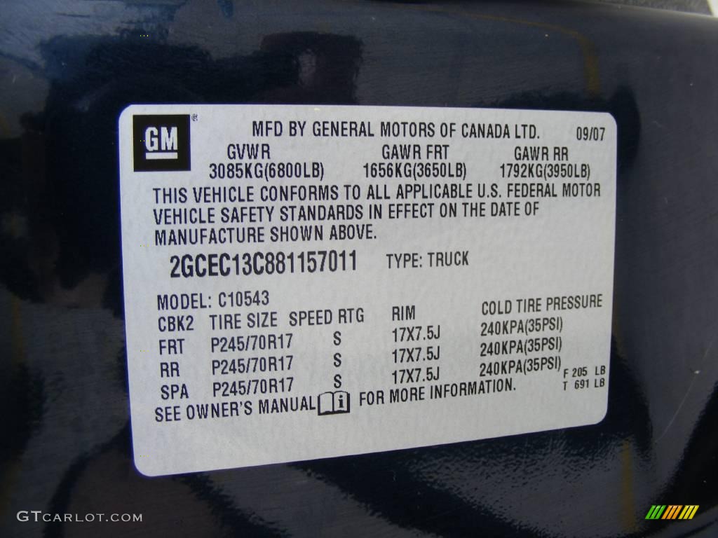 2008 Silverado 1500 LT Crew Cab - Dark Blue Metallic / Light Titanium/Ebony Accents photo #45