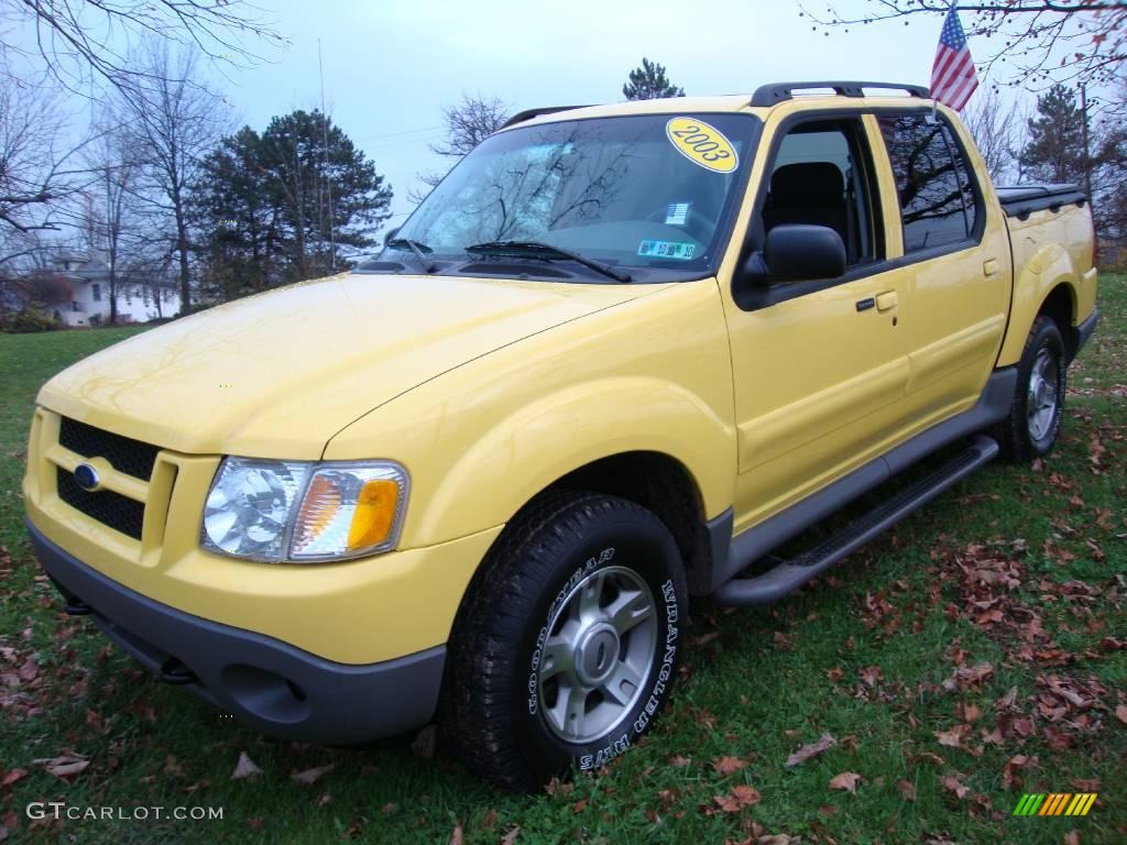 2003 Zinc Yellow Ford Explorer Sport Trac Xlt 4x4 22193006