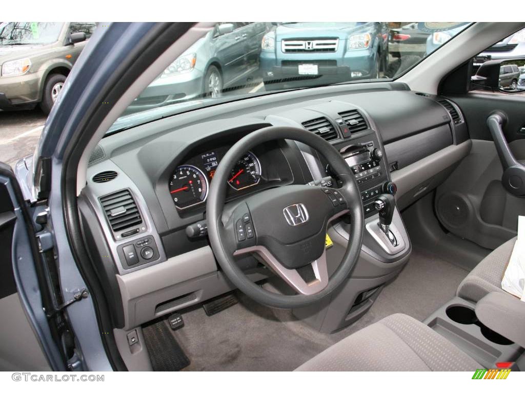 2008 CR-V EX 4WD - Glacier Blue Metallic / Gray photo #11