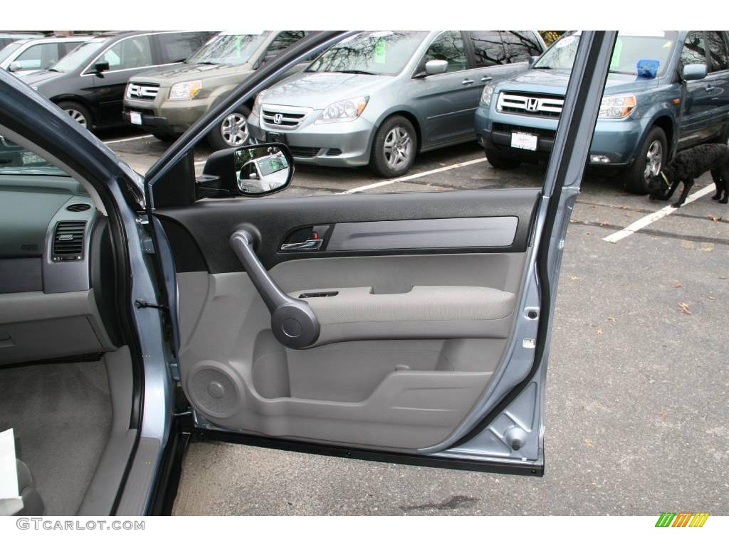 2008 CR-V EX 4WD - Glacier Blue Metallic / Gray photo #14