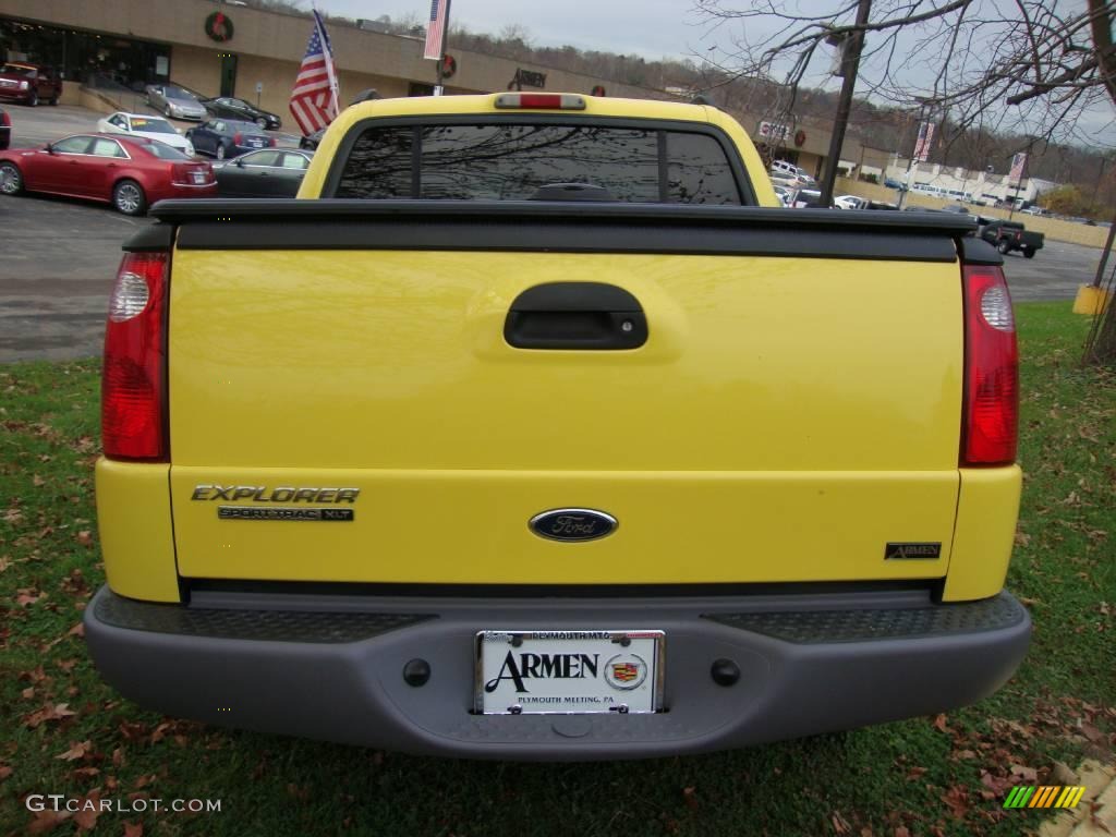 2003 Explorer Sport Trac XLT 4x4 - Zinc Yellow / Medium Flint photo #7