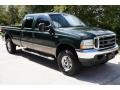 2003 Dark Highland Green Metallic Ford F250 Super Duty Lariat Crew Cab 4x4  photo #10